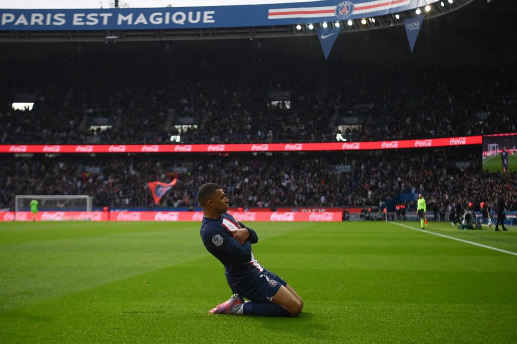 Mbappé suma 15 goles esta temporada con el PSG en la Ligue 1.