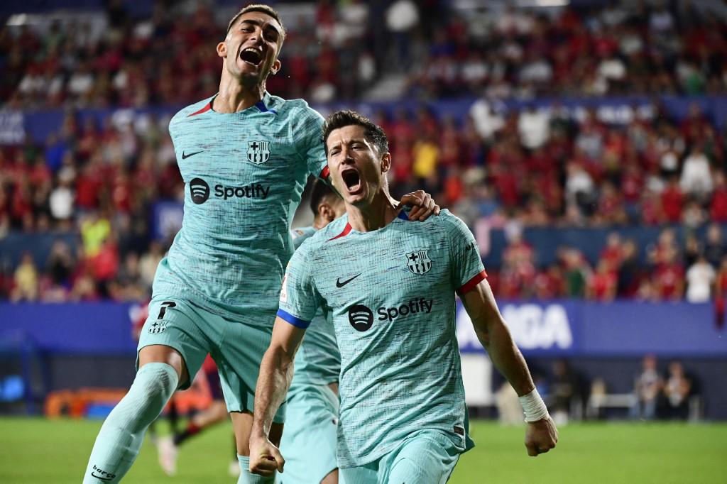 Balsámica victoria del Barcelona ante Osasuna para no perderle el ritmo al Real Madrid en la Liga Española