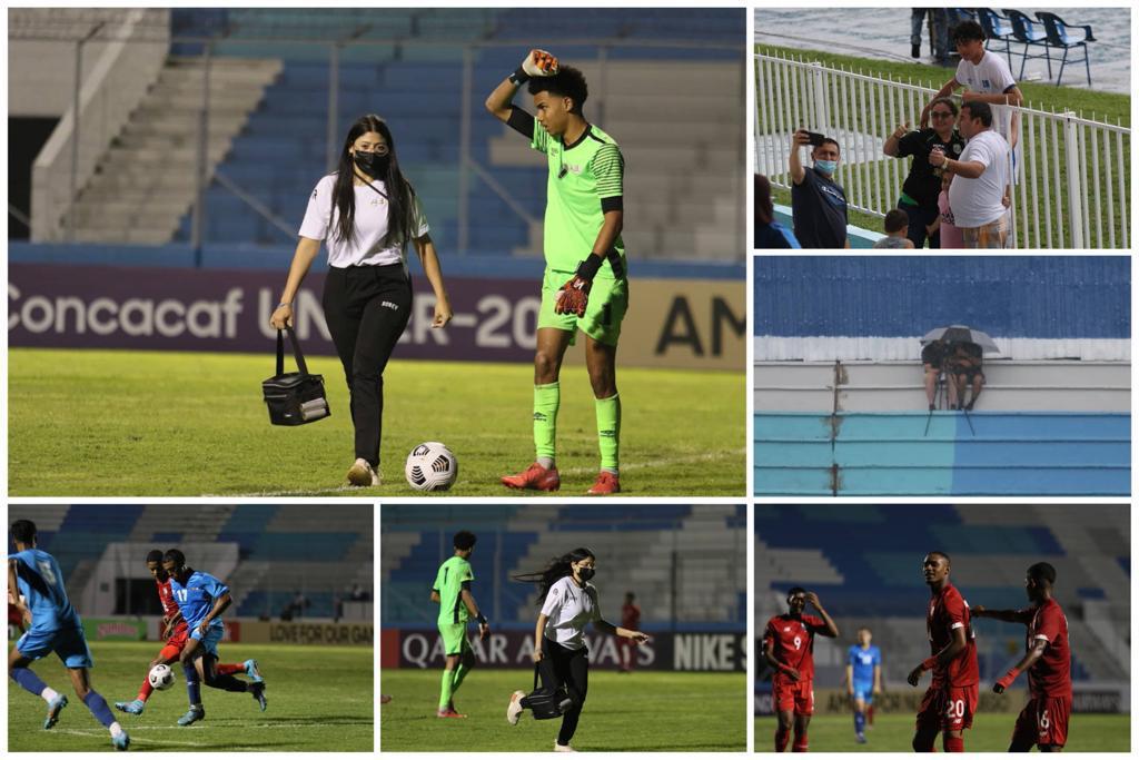 “Pónganla de delantera”, la guapa fisioterapeuta que se robó el “show” en el duelo entre Panamá y Aruba en el Nacional