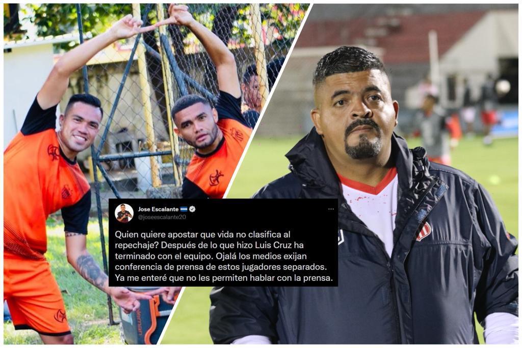 José Escalante señala como culpable al presidente Luis Cruz por crisis interna en el Vida: “Ha terminado con el equipo”