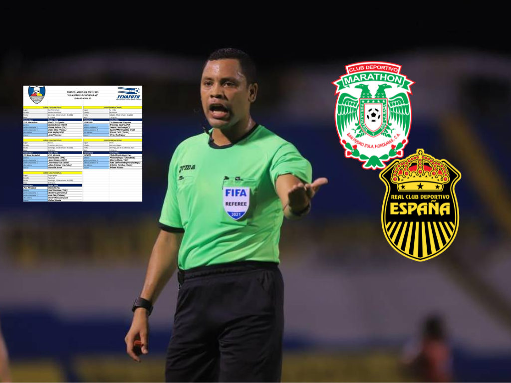 Comisión de Arbitraje define al réferi del clásico entre Marathón - Real España a disputarse en el Yankel Rosenthal
