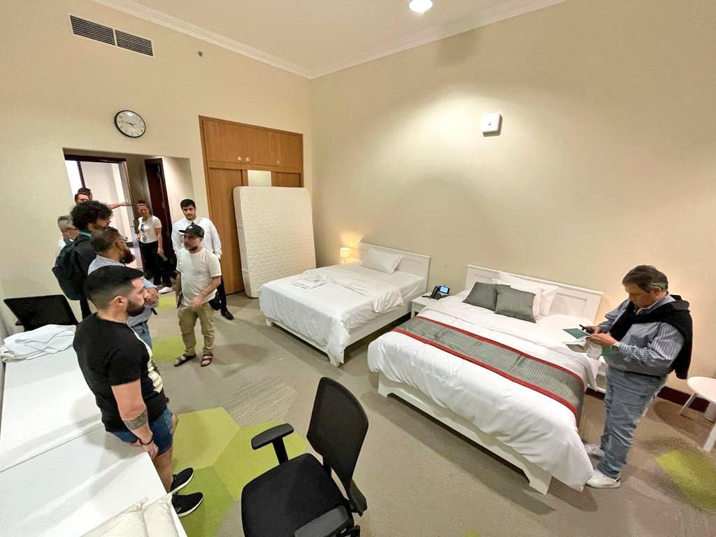 Así es la Universidad de Qatar donde se hospedó Argentina durante el Mundial y el cuarto de Messi se convertirá en museo