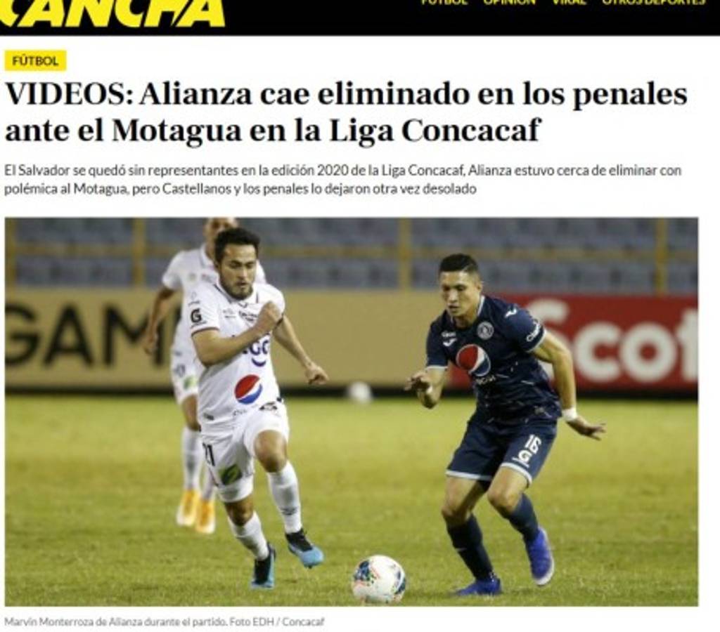 'Castellanos y los penales lo dejaron desolado': La prensa internacional sobre el pase de Motagua en Liga Concacaf