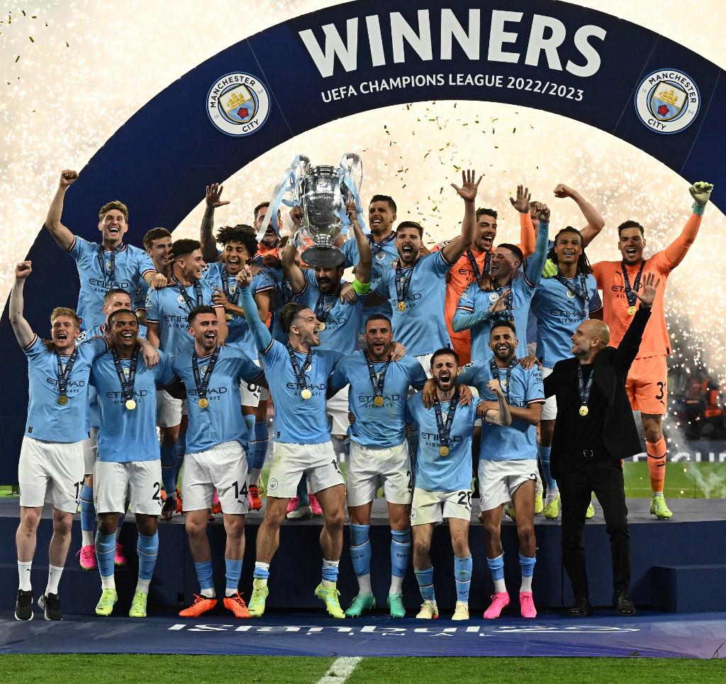 Manchester City campeón: El tremendo abrazo de Haaland y Pep; Lukaku junto a Lautaro destrozados tras perder la Champions