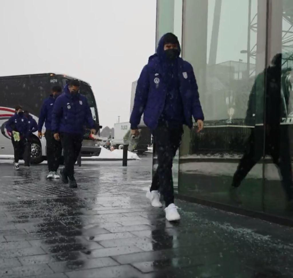 Como pingüinos bajo la nieve, así se entrena Estados Unidos en el congelado Columbus previo a las eliminatorias