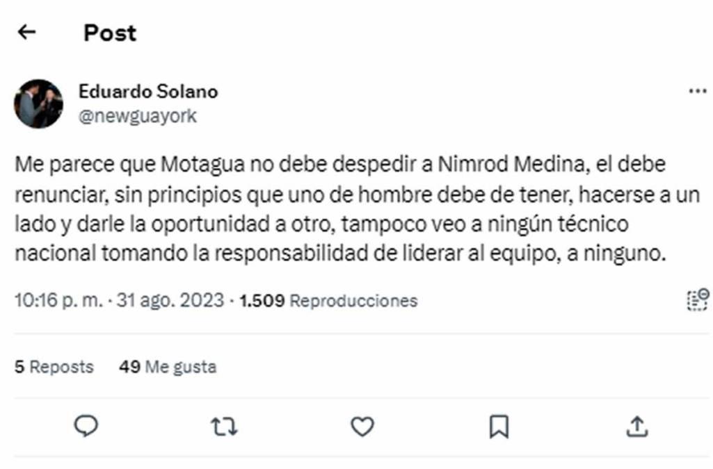 “Penoso”, “mediocre” e “inversión a la basura”: las duras críticas que recibe Motagua tras la paliza y lo que piden a Ninrod Medina