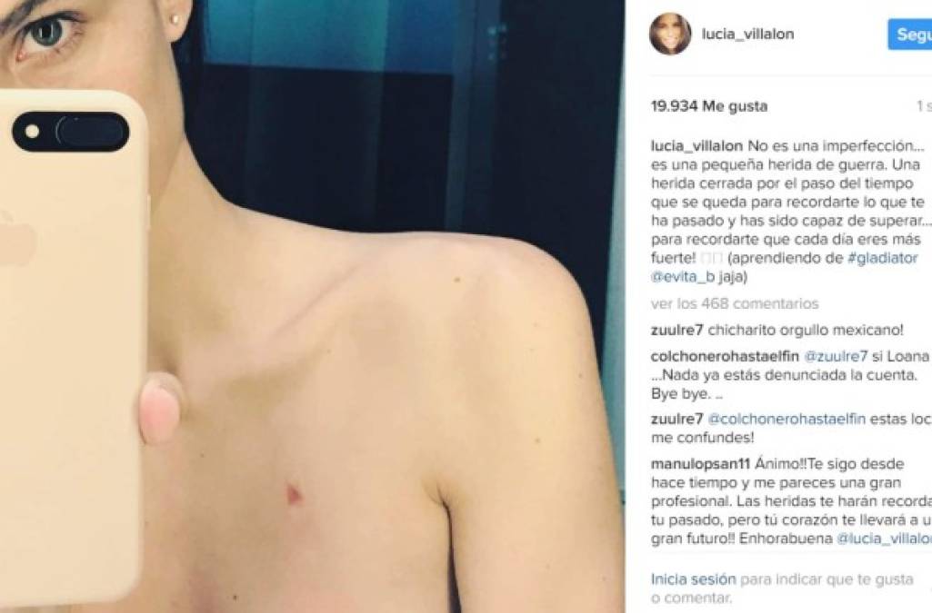 Lucia Villalón se 'desnuda' con una indirecta para Chicharito