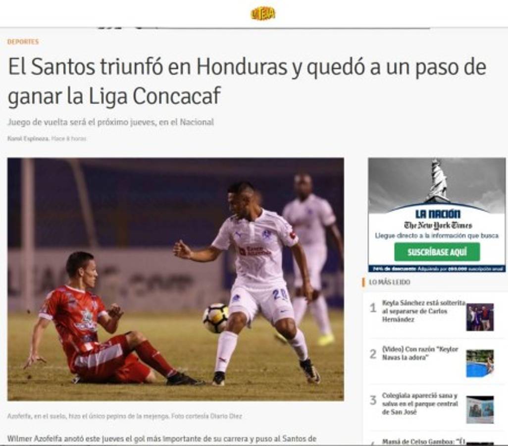 PORTADAS: Así reaccionan los medios luego del triunfo de Santos ante Olimpia