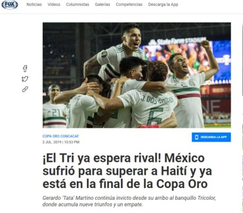 La prensa internacional tilda de 'bochornoso' el triunfo de México sobre Haití   
