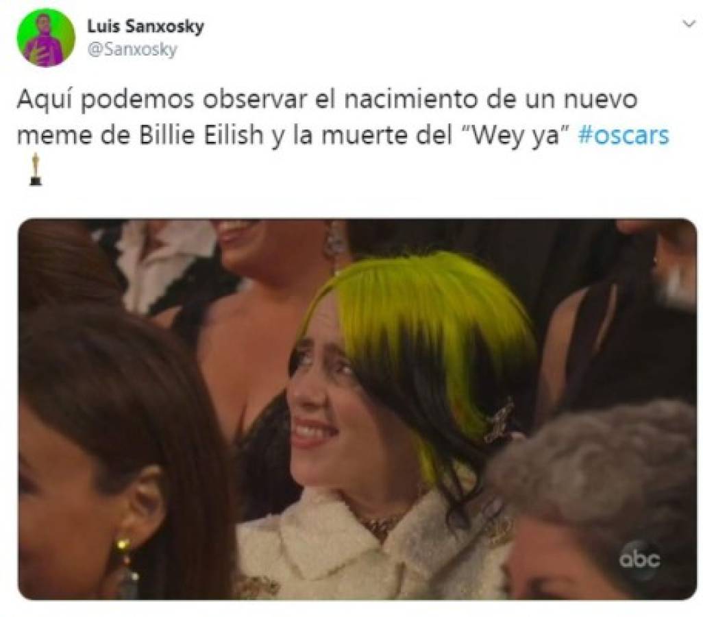 Los memes que dejó la entrega de los Premios Oscar 2020 durante su gala