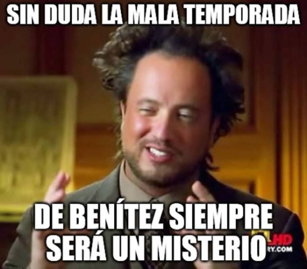 MEMES: Fuertes burlas contra Rafa Benítez y Real Madrid