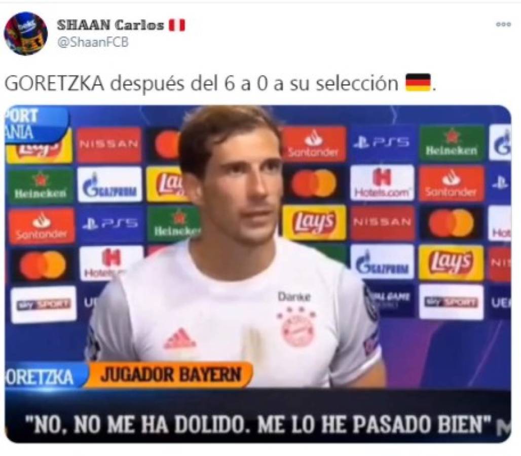 Se burló de Messi en el 8-2 contra el Bayern Múnich y ahora fue destrozado tras el 6-0 de España ante Alemania