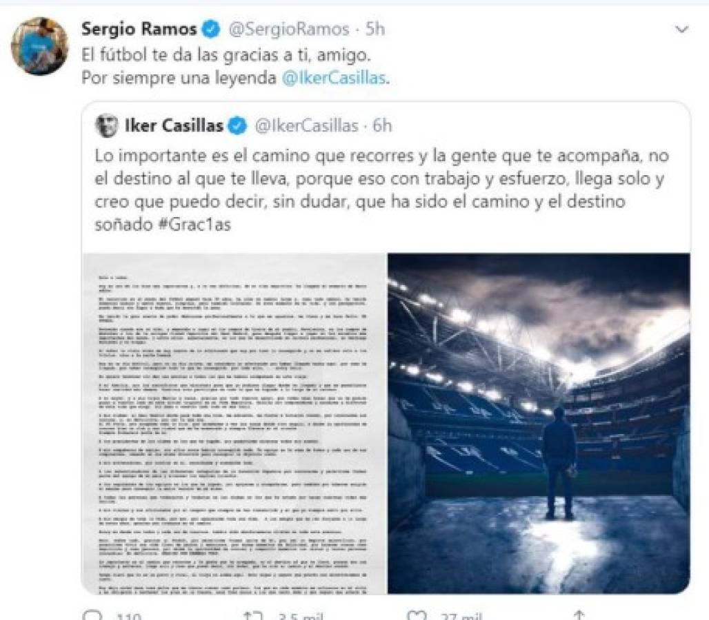 Retiro de Iker Casillas causa consternación en todo el mundo: Buffon sorprende con conmovedor mensaje en Twitter