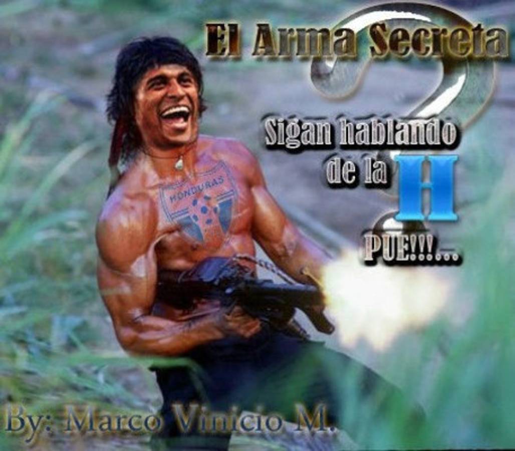 Fotomontajes dedicado al juego entre Honduras y Estados Unidos.