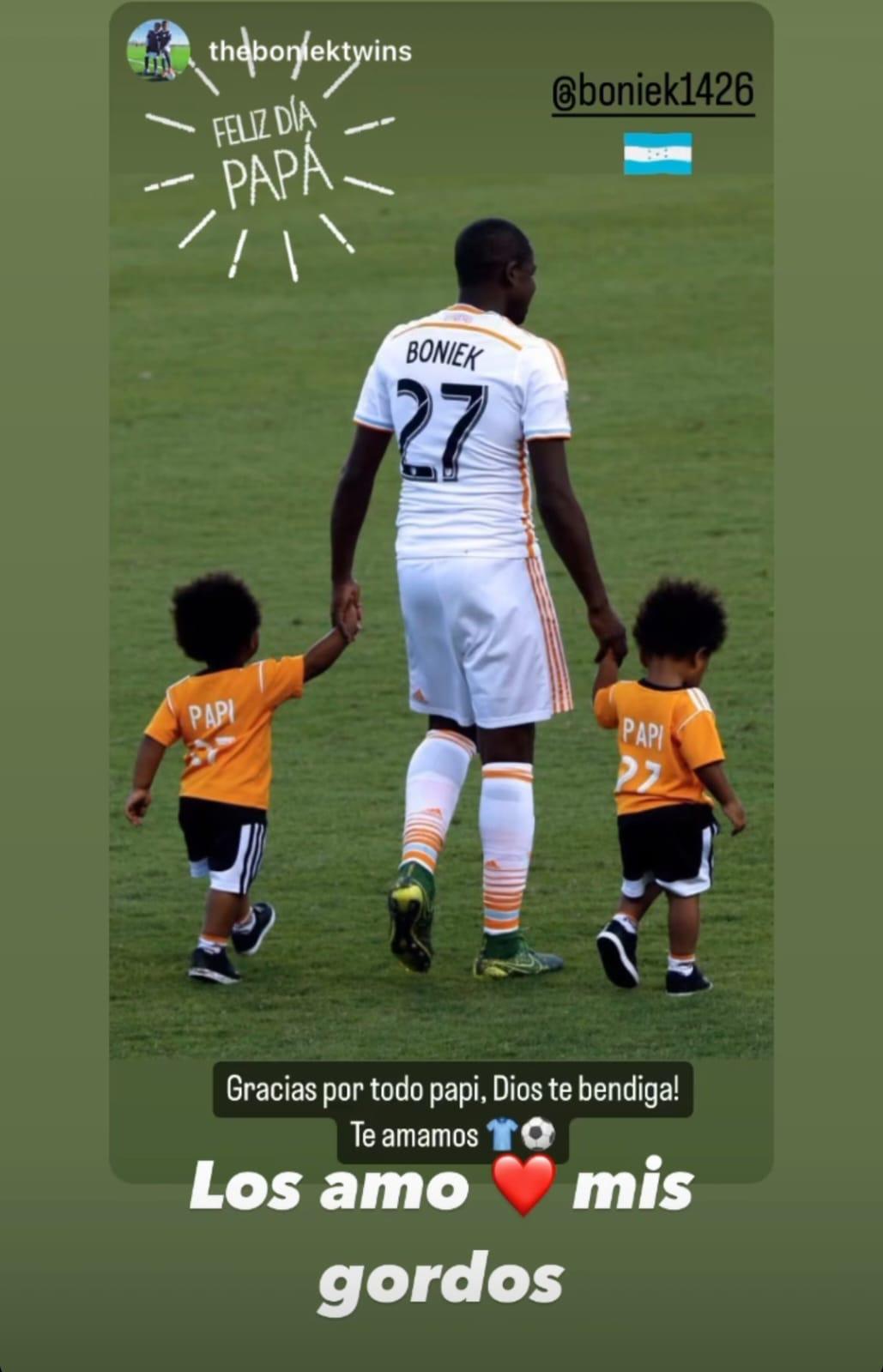 ¡Rodeados de cariño! Las dedicatorias que recibieron los futbolistas y ex figuras hondureñas en el día del padre