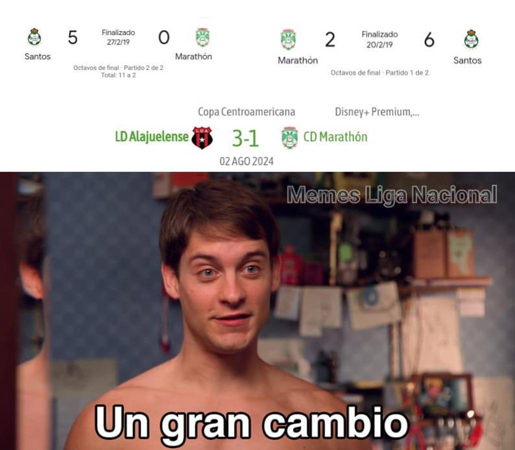 Los memes destrozan a Marathón tras perder ante Alajuelense en la Copa Centroamericana de Concacaf
