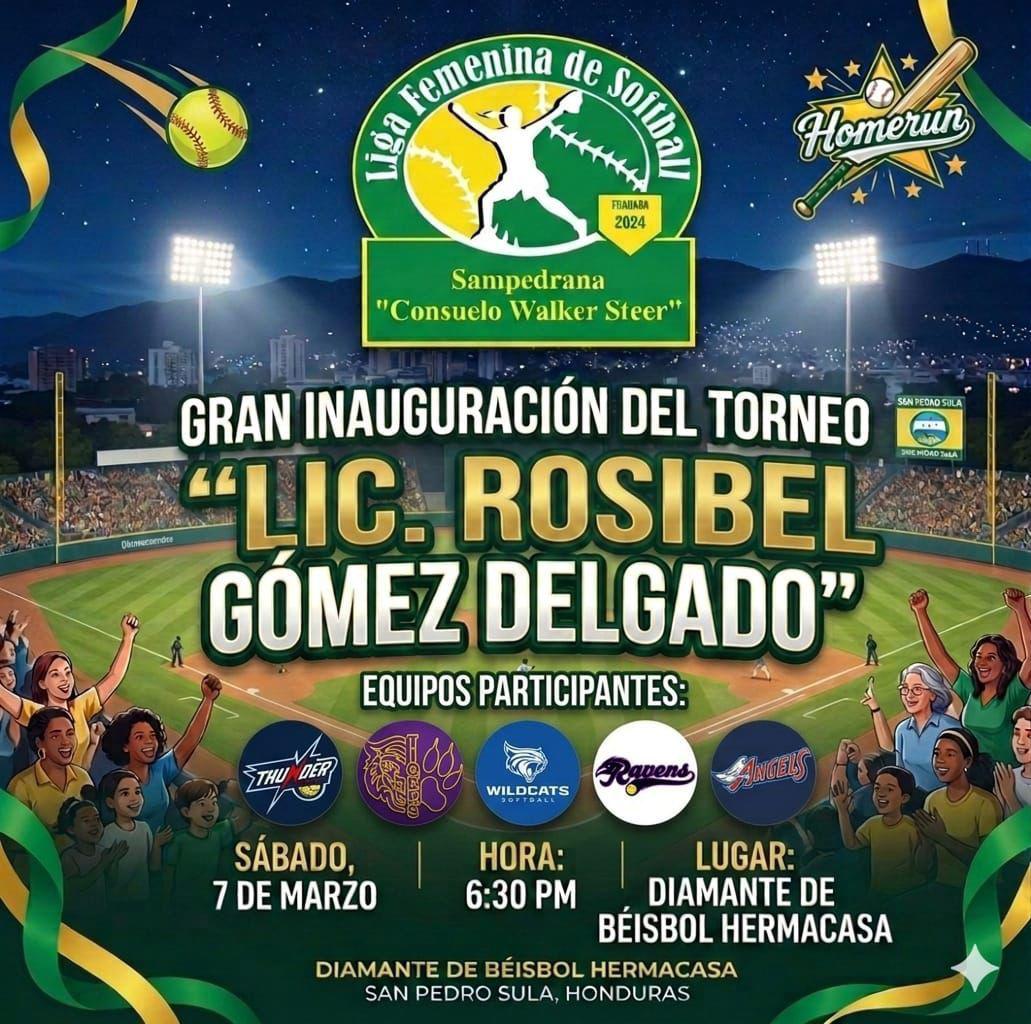 ¡Vuelve la acción! Liga Femenina de Sóftbol arranca este fin de semana en San Pedro Sula