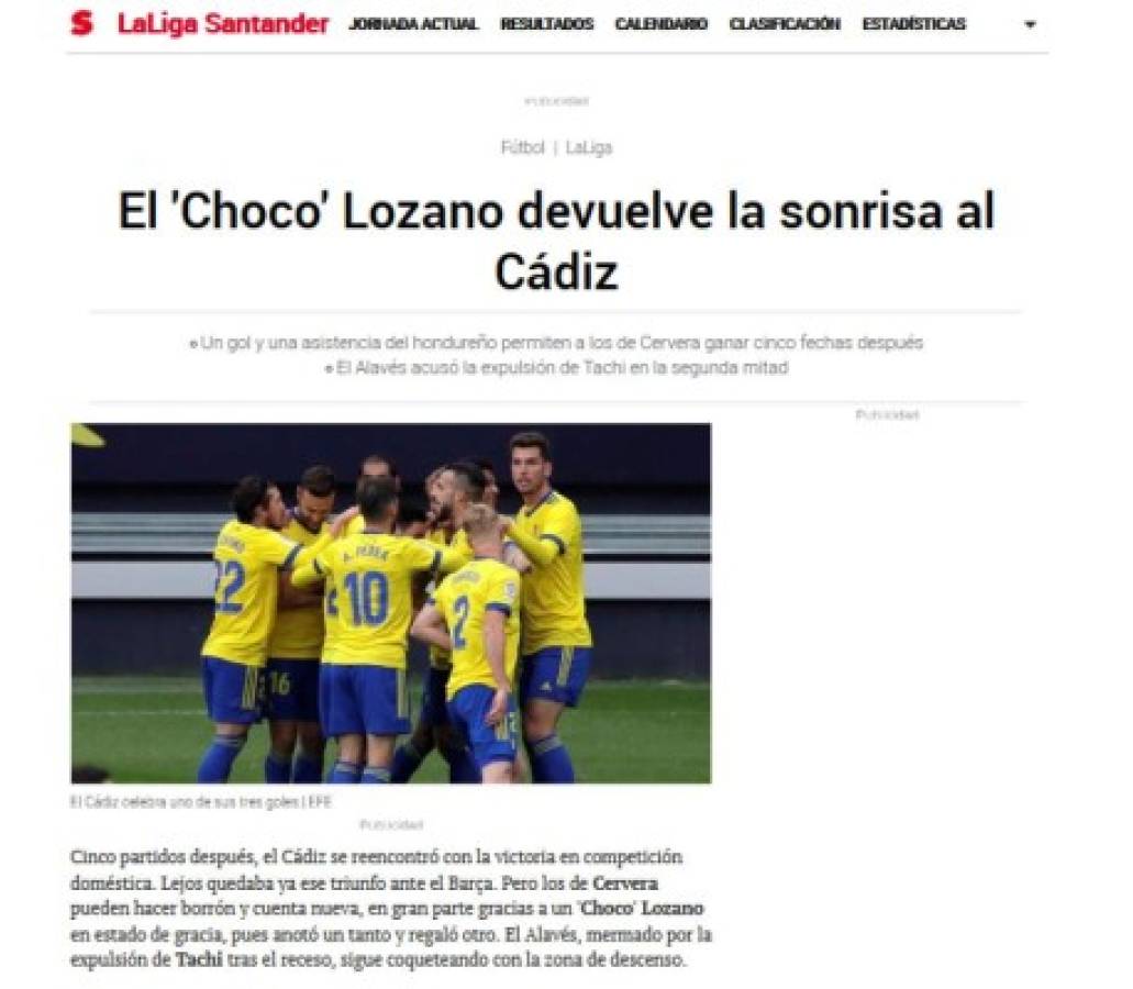 'Exhibición' y 'fulminante': Lo que dicen los medios tras el gol y las asistencias del Choco Lozano