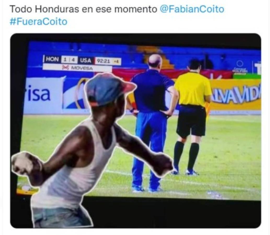 ¡Vuelan las redes! Honduras cae goleado ante Estados Unidos y los memes arrasan contra Fabián Coito