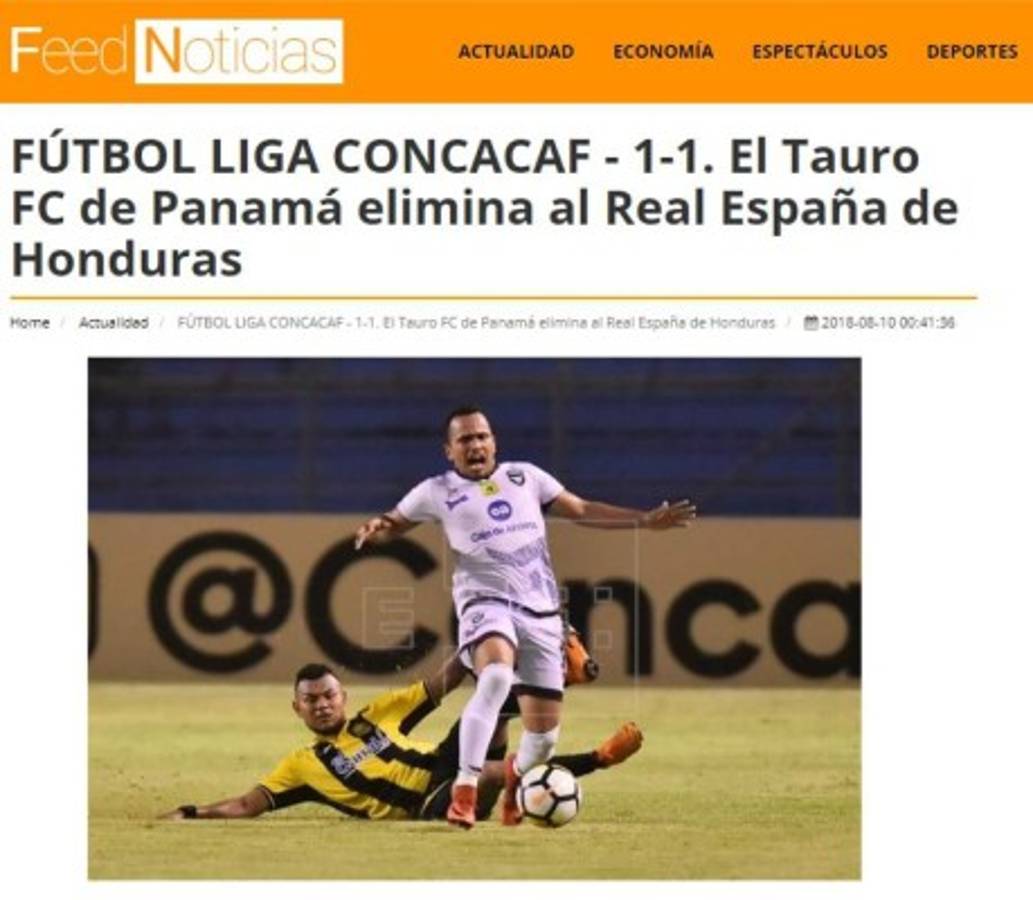 PORTADAS: Así titulan los medios la eliminación de Real España por Tauro