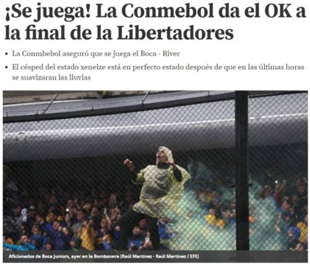 Impacto mundial: La prensa reacciona tras confirmar la final Boca-River en la Libertadores