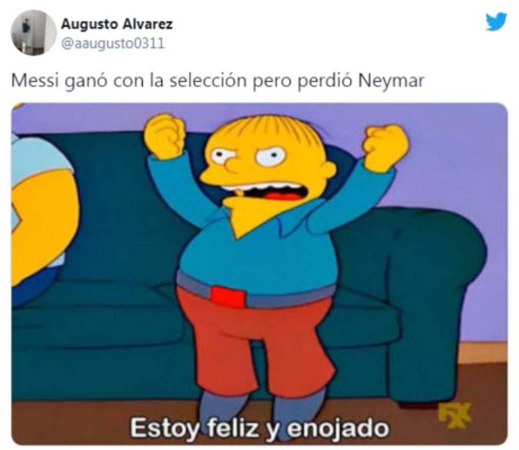 Los nuevos memes de Argentina campeón de la Copa América tienen una víctima más: Higuaín; no se olvidan de Messi y Neymar