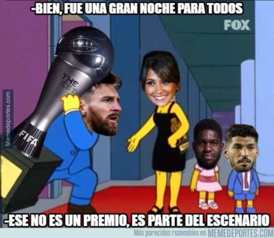 ¡Pobre Messi! Los tremendos memes que dejó los Premios 'The Best' 2017