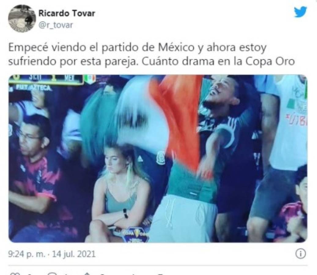 Los imperdibles memes del gane de México y de la pareja de enamorados en la Copa Oro