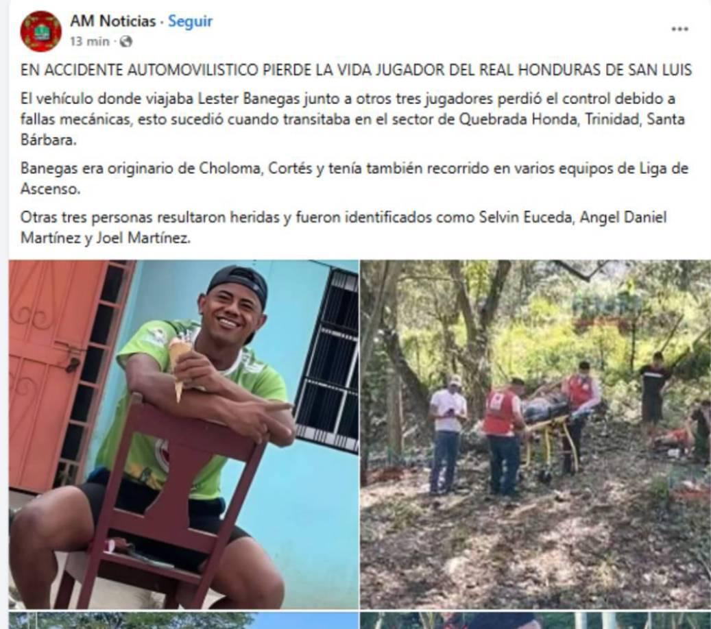 Consternación por muerte de Lester Banegas, exjugador de Liga de Ascenso: este fue su último mensaje de WhatsApp