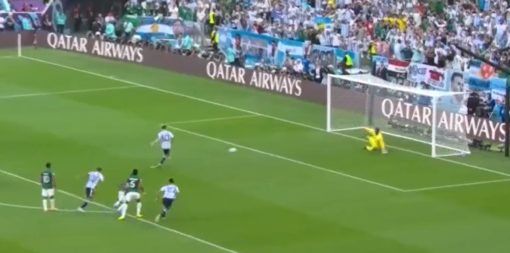 El primer gol de Messi con Argentina en el Mundial de Qatar desde el punto penal.