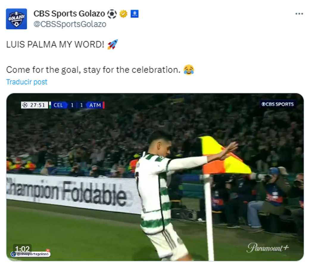 ”El mejor de Centroamérica”: prensa internacional se emociona con gol de Luis Palma en Champions ante Atlético