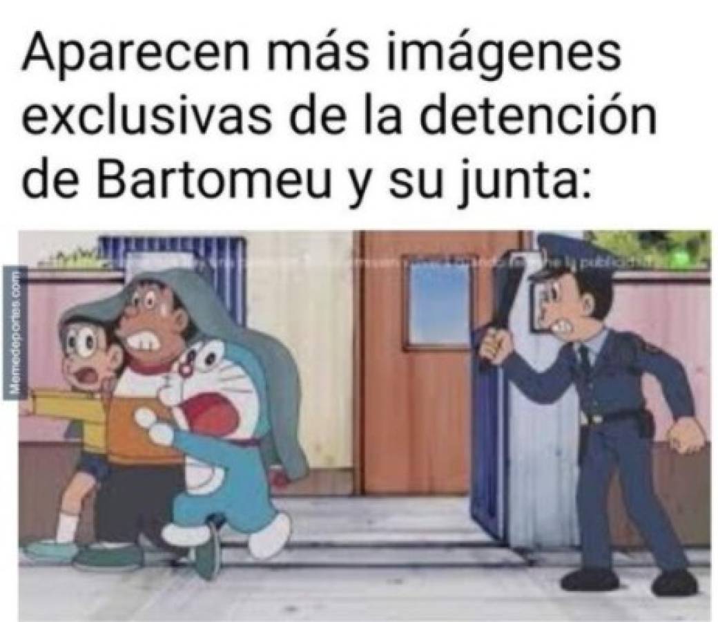 Los memes de la detención de Bartomeu: Hacen pedazos al Barcelona tras la noticia