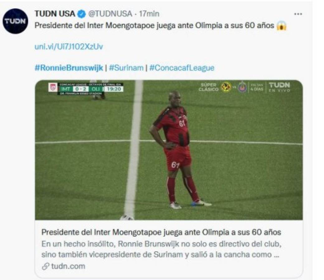 'Terrible, falta de respeto, de locos': Periodistas y medios internacionales cargan contra Concacaf y el vicepresidente de Surinam