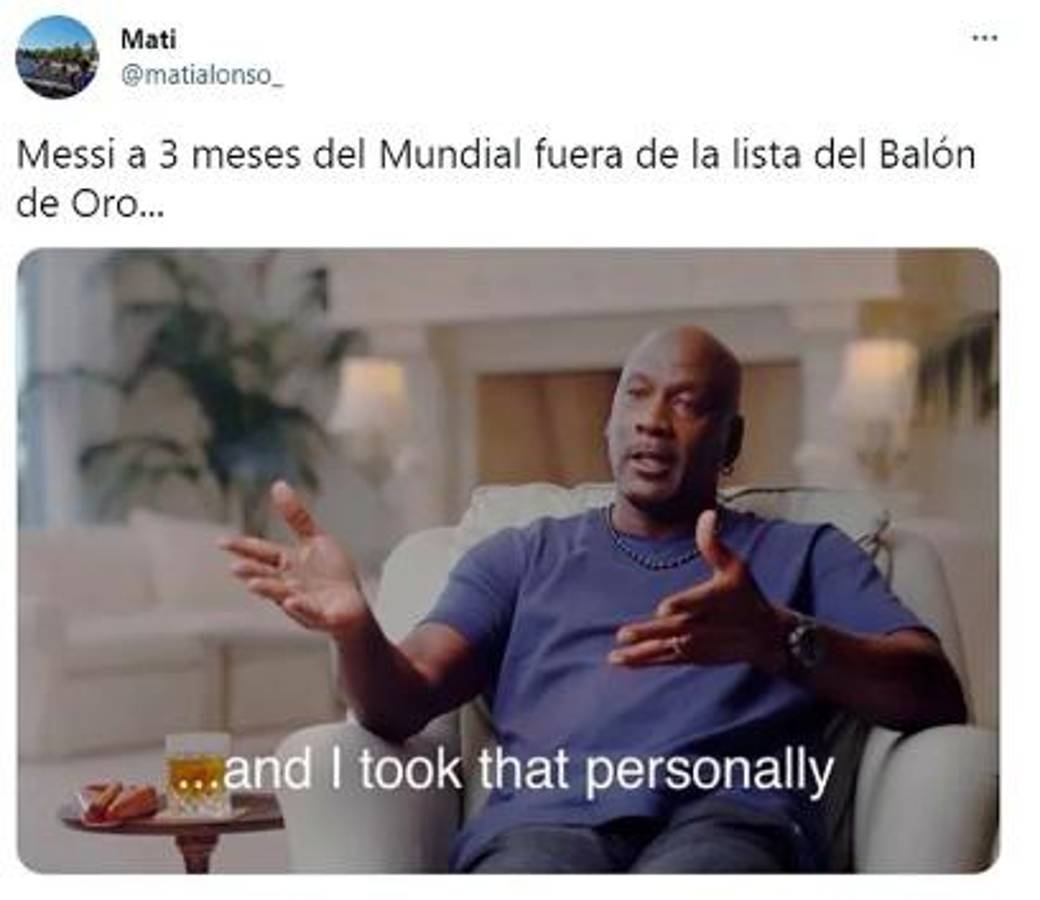Para reír: Los jocosos memes que dejó la no nominación de Messi al Balón de Oro 2022; No perdonan a los franceses
