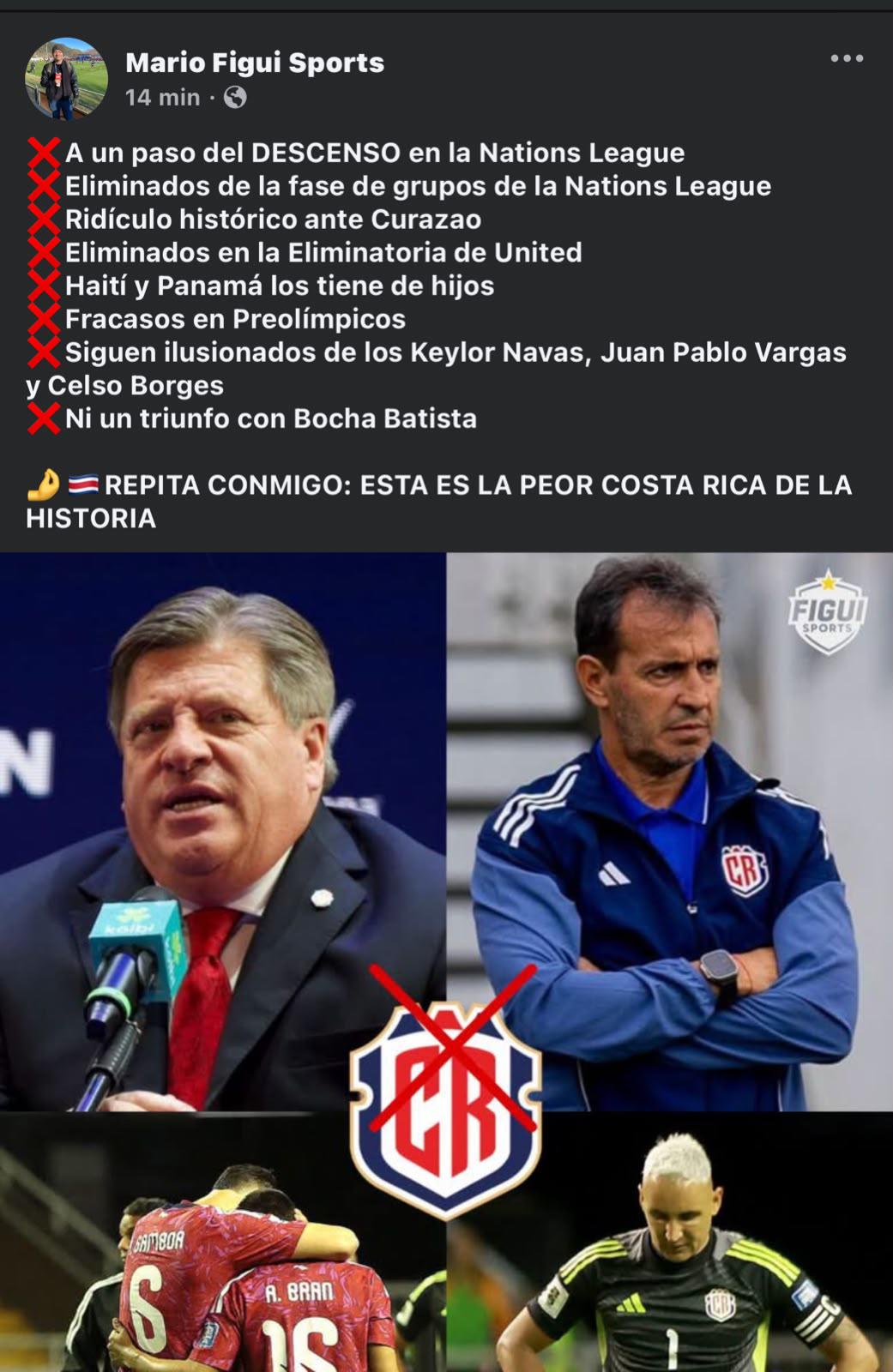 La peor de la historia: prensa reacciona al fracaso de Costa Rica en Nations League