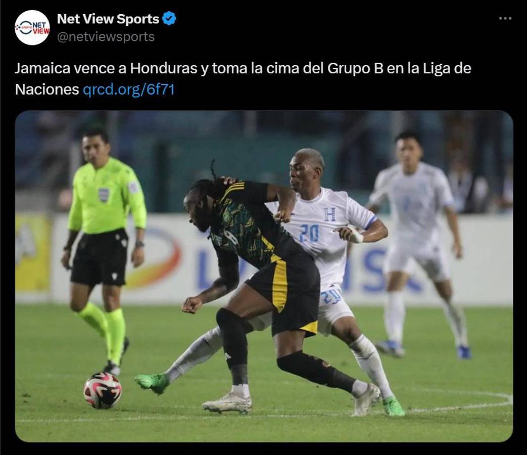 Prensa internacional se sorprendió por derrota de Honduras y en Jamaica festejan la victoria en Nations League
