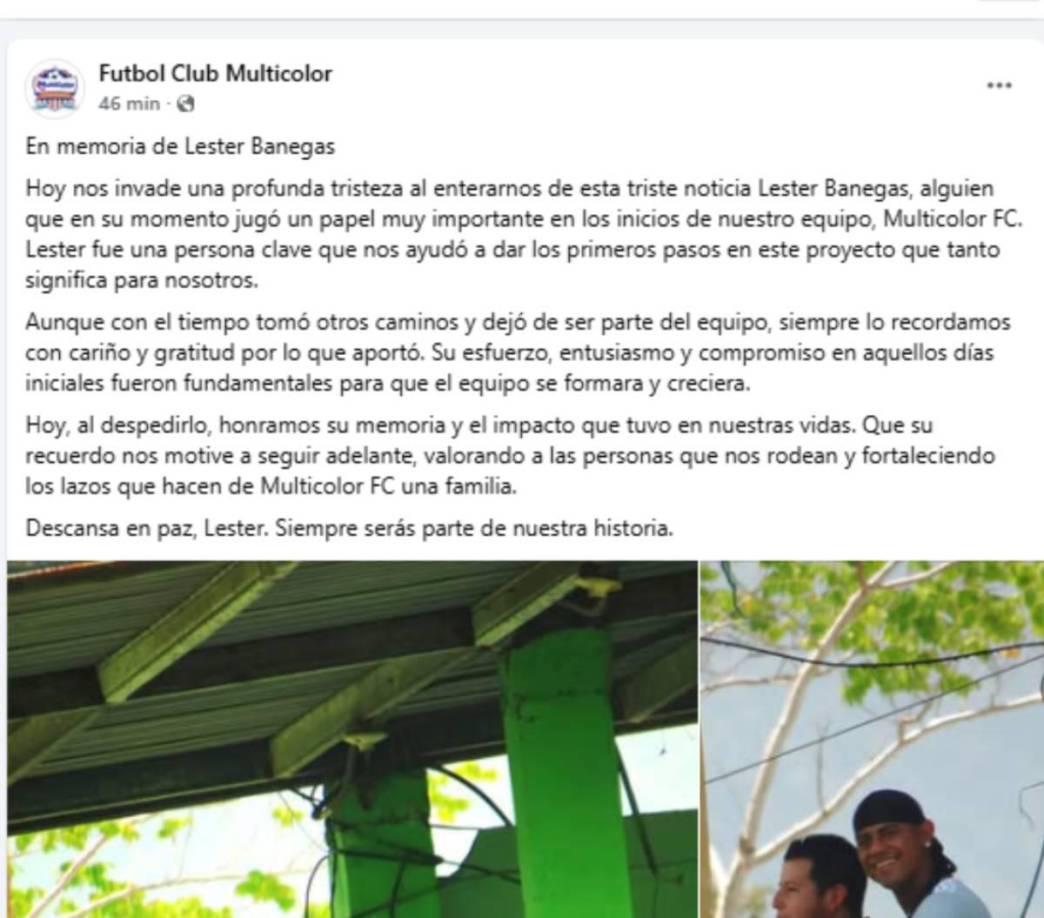 Consternación por muerte de Lester Banegas, exjugador de Liga de Ascenso: este fue su último mensaje de WhatsApp