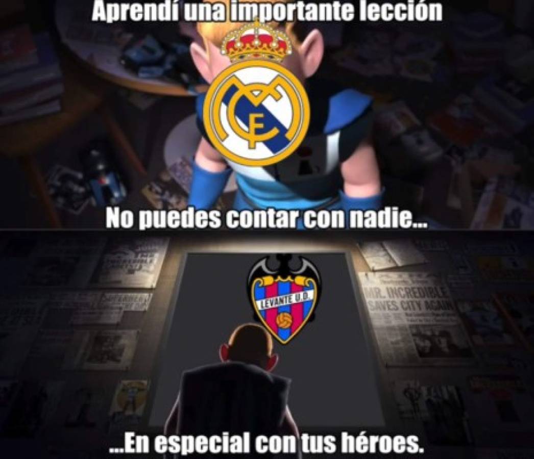 Los memes destrozan al Real Madrid por la remontada del Barcelona contra el Levante