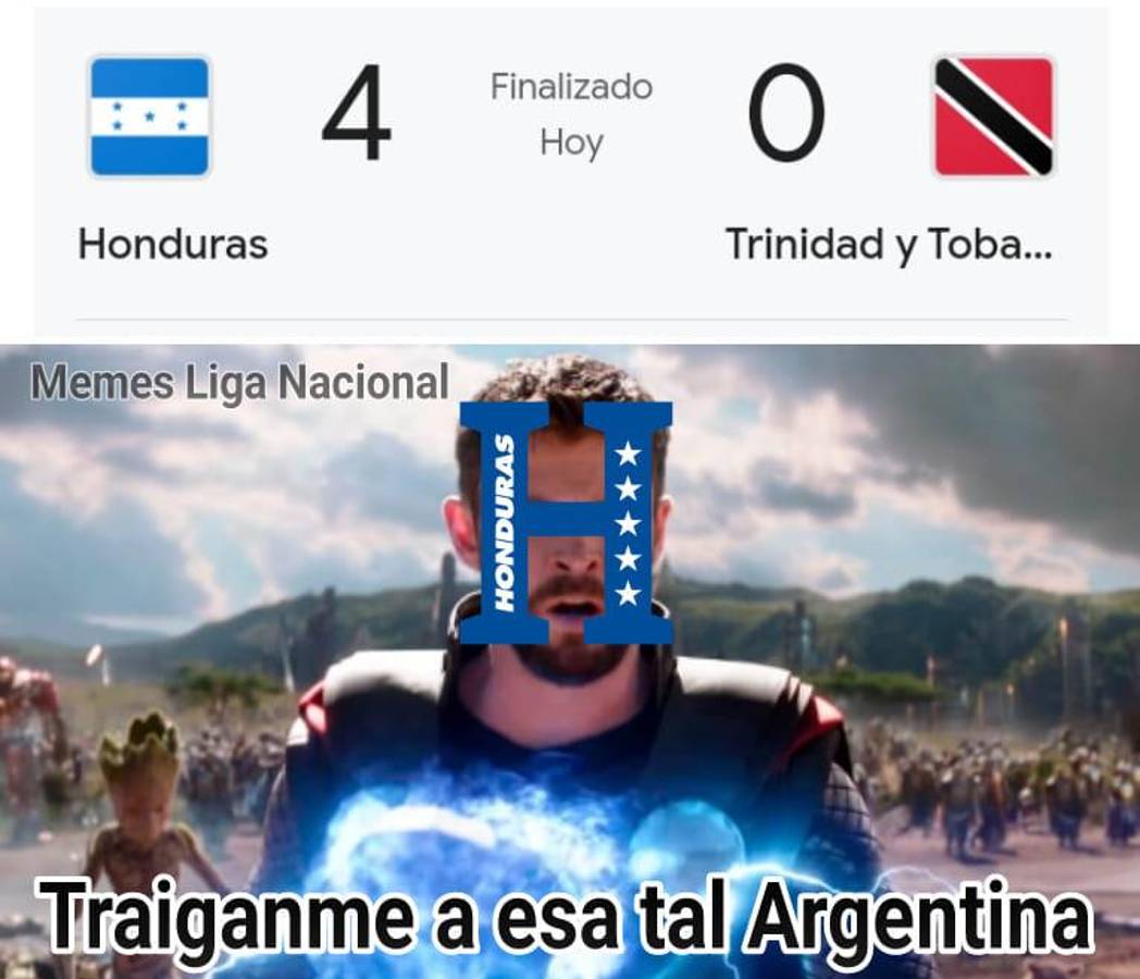 Los divertidos memes que dejó la goleada de la Selección de Honduras ante Trinidad y Tobago