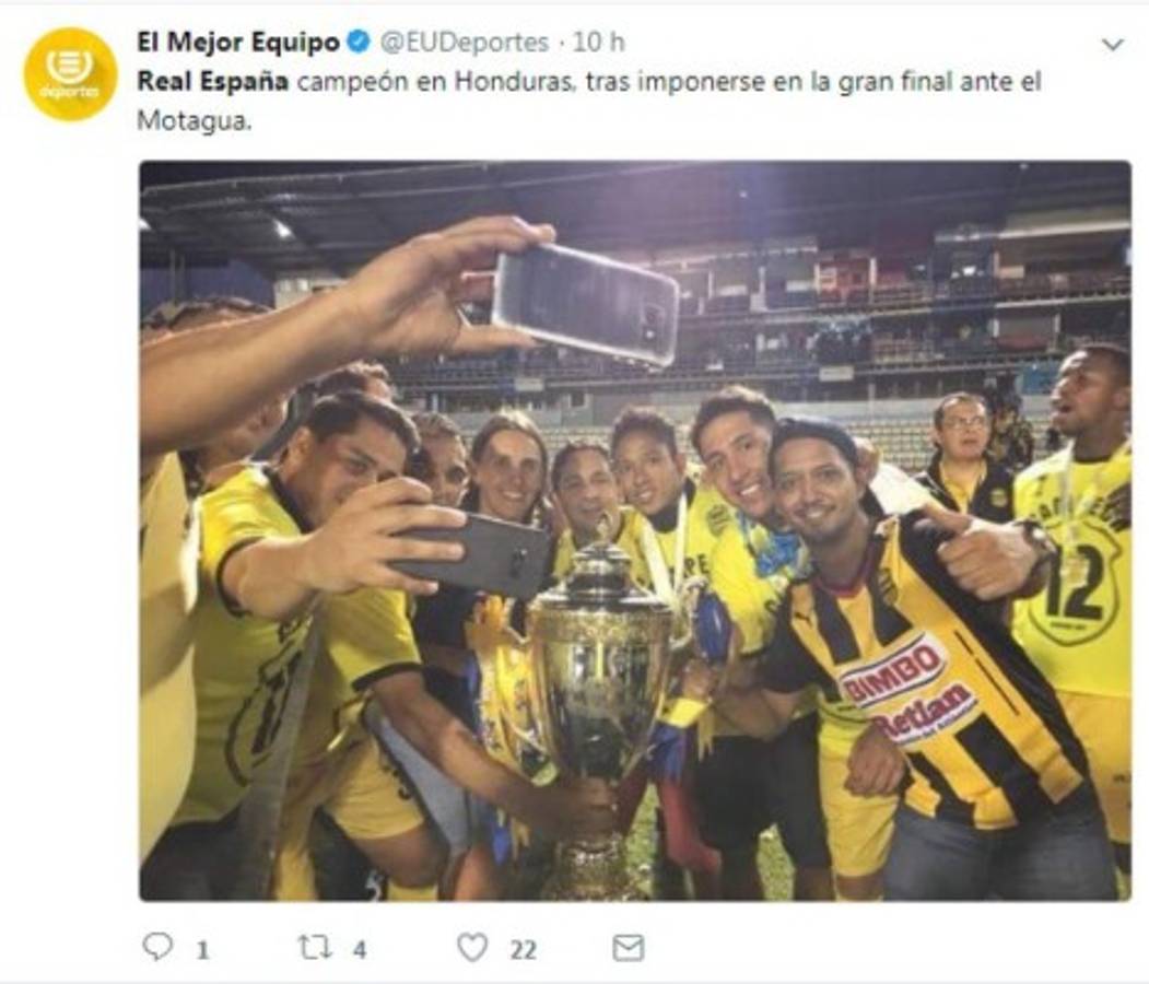 Así felicitan los medios internacionales al Real España tras levantar la 12