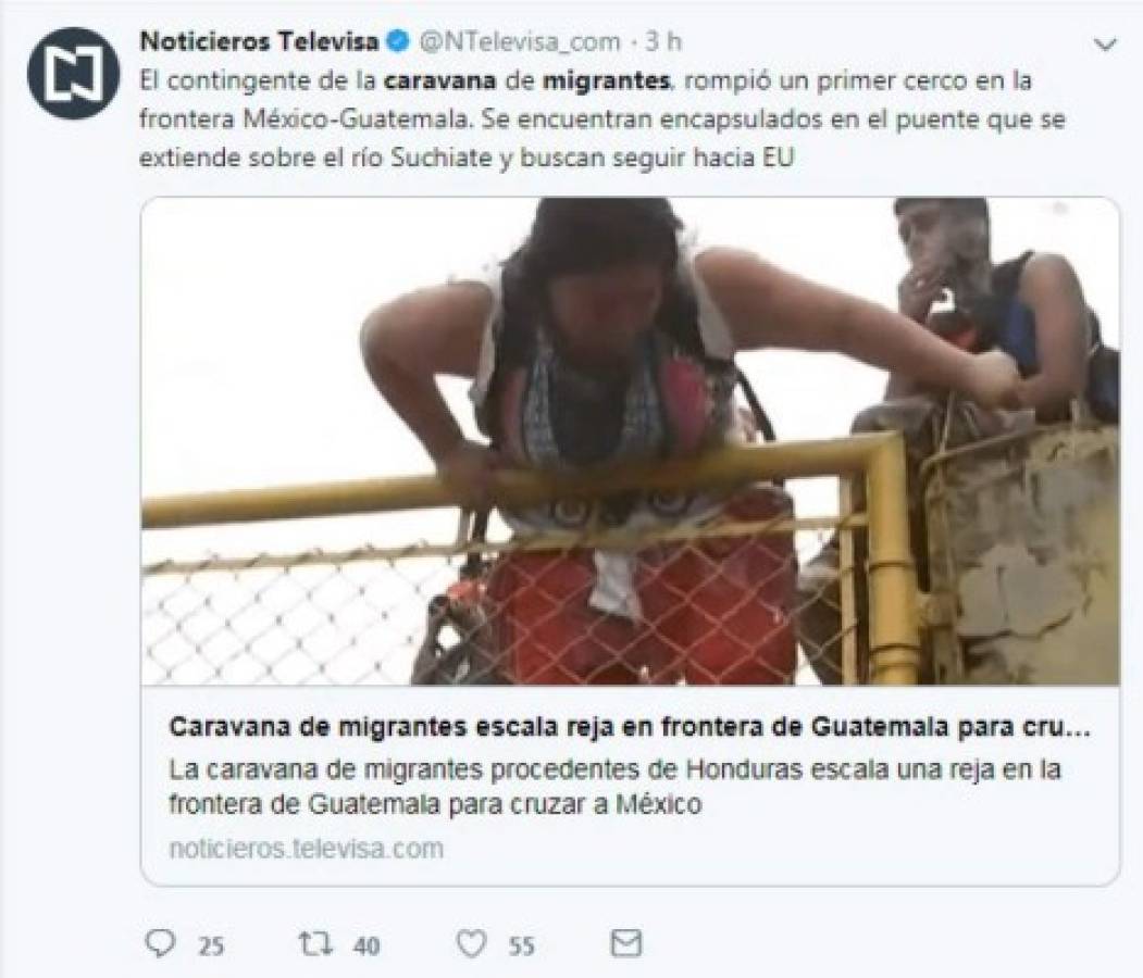 Lo que dicen los medios internacionales sobre la caravana de migrantes de hondureños