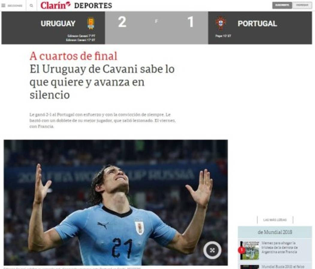 Así reaccionan los medios tras la eliminación de la Portugal de CR7 del Mundial
