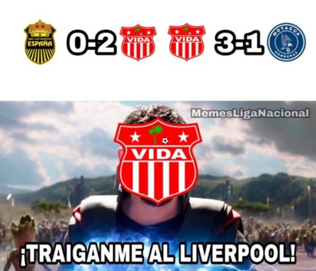 Destrozan a Motagua en memes tras perder con Vida que es nuevo líder en Honduras