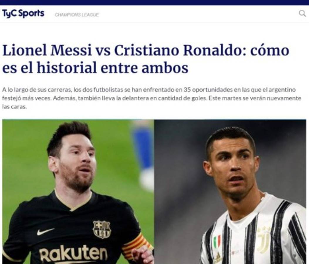 Messi vs Cristiano, el duelo esperado en Champions League y lo que dicen los medios por el mundo