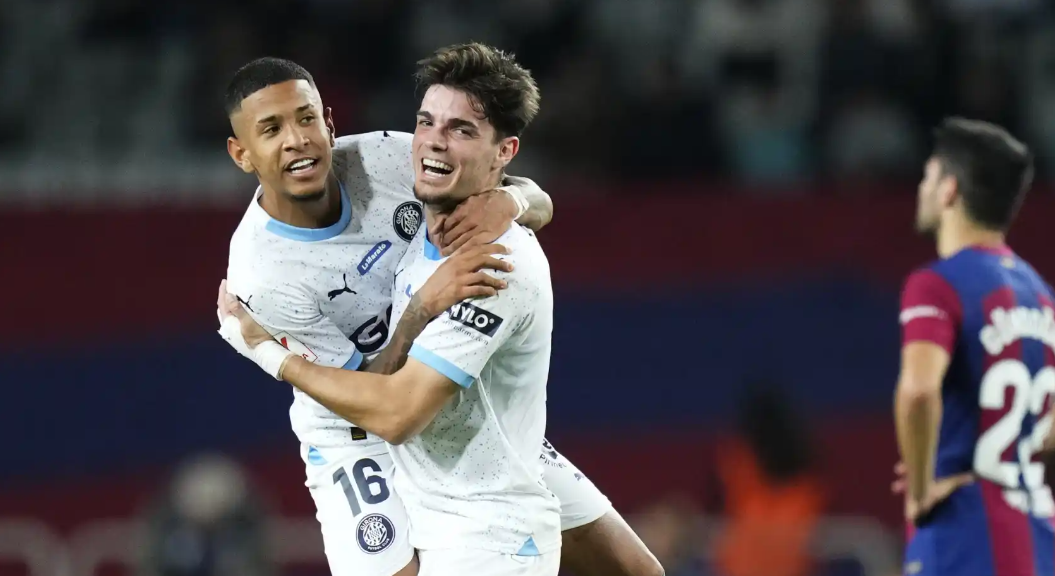 Miguel Gutiérrez le marcó un golazo al Barcelona en la victoria del Girona de la pasada jornada.