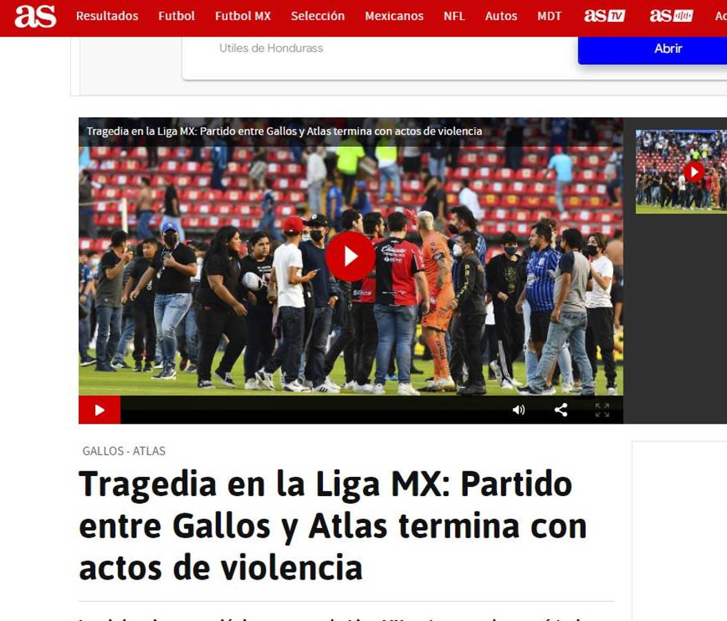 “Horror en México y vergüenza”: Lo que dice la prensa internacional sobre los actos de violencia en el Querétaro-Atlas