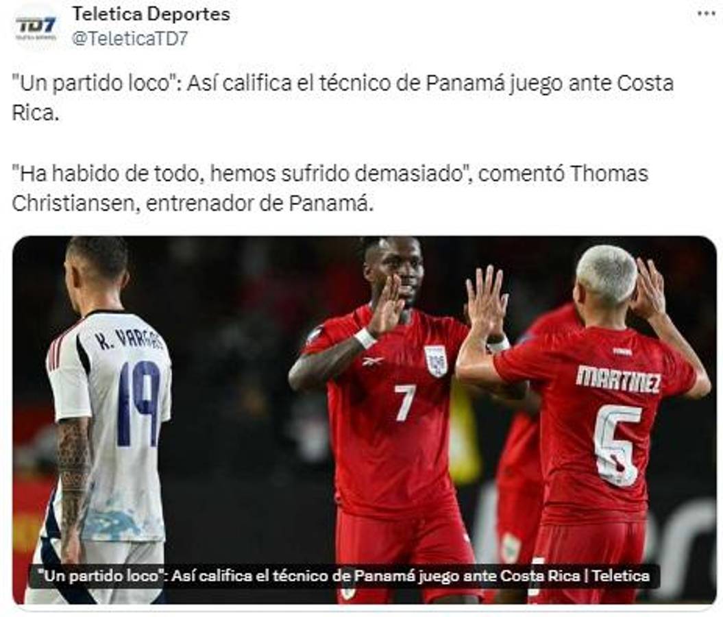 “Clásico hijo” y “la mediocridad asoma”: así reaccionó la prensa luego del pase de Panamá sobre Costa Rica en Nations League