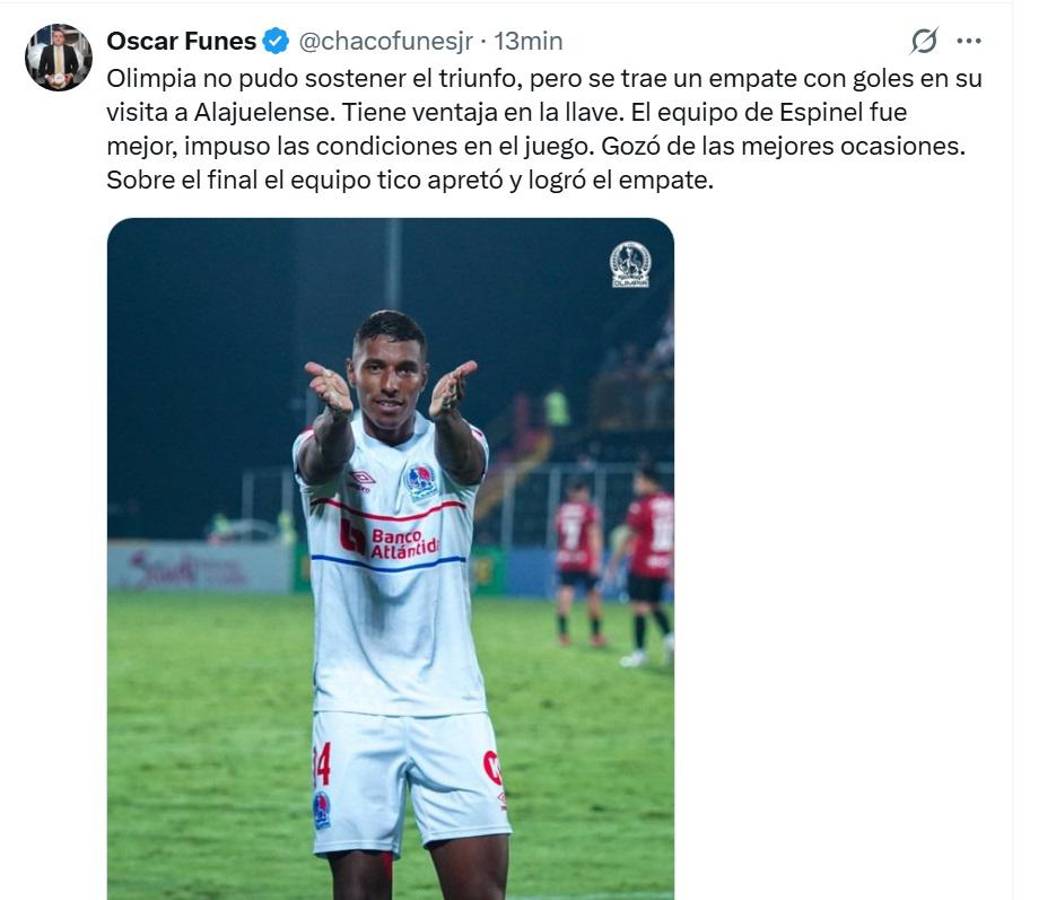 Olimpia se lleva la ventaja, el Morera Soto es de entrenamiento para el León: la prensa catracha y tica opinó con el Alajuelense vs Olimpia