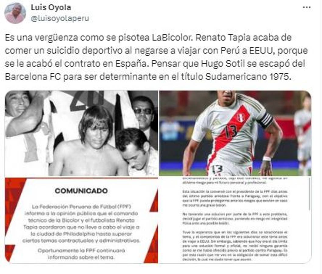 Copa América: Futbolista de Perú renuncia a jugar el torneo y explica la inesperada razón: “Es un altísimo riesgo”