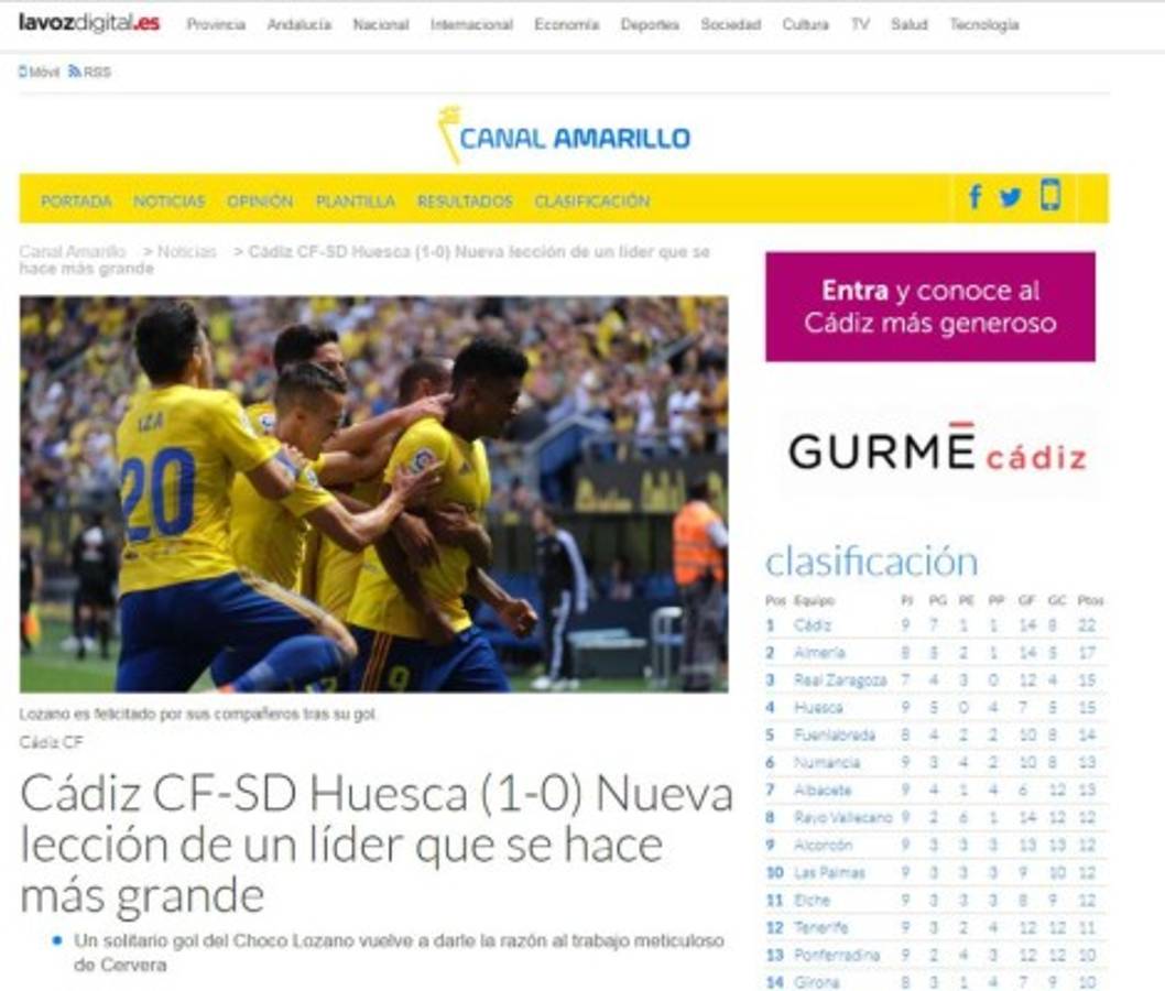 ¡Alaban a Choco! Lo que dicen los medios españoles sobre el hondureño Antony Lozano